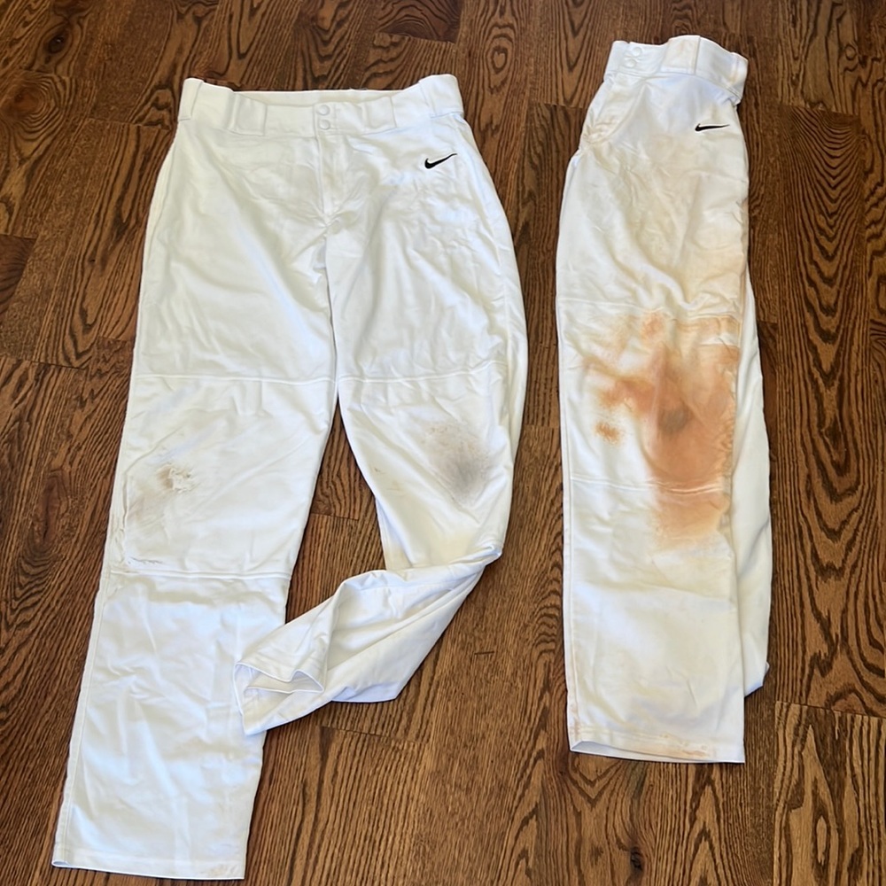 Practice baseball pants. Has stains but great for practice days.